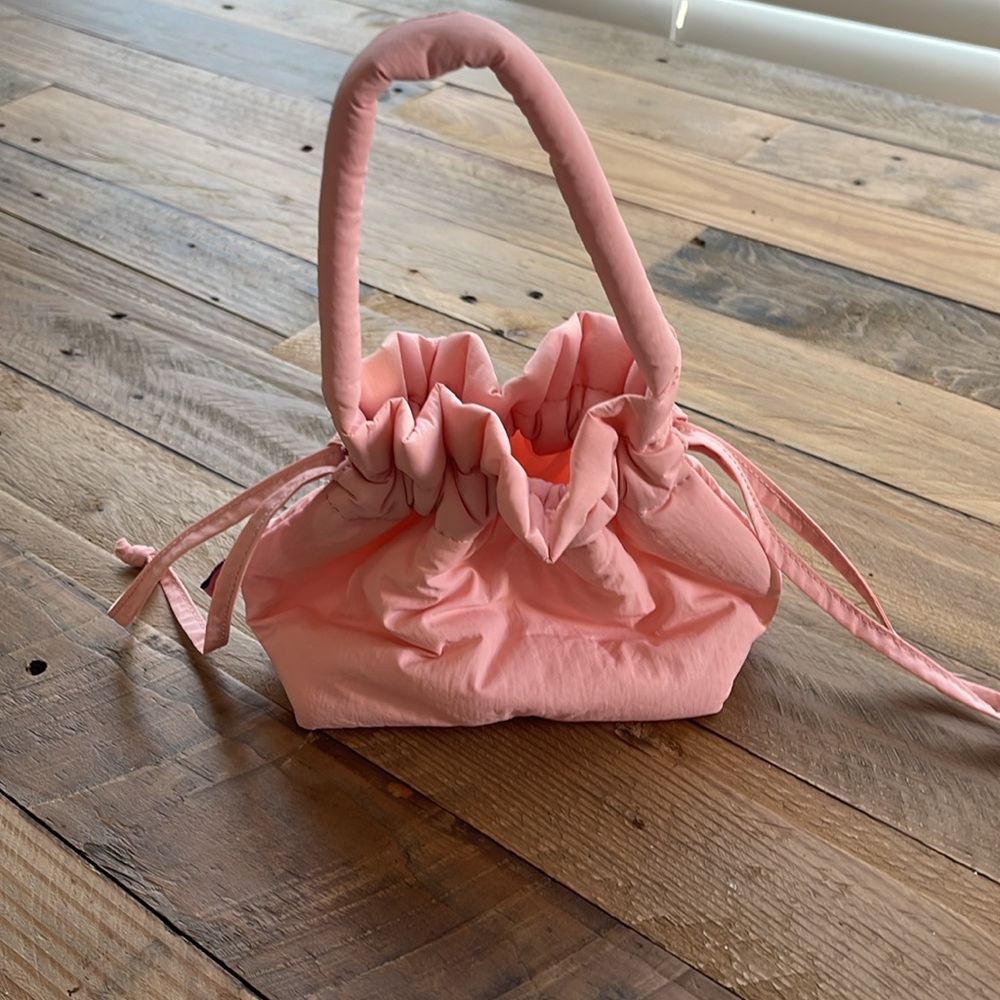 Small Pink Drawstring Bag - Picture 3 of 4